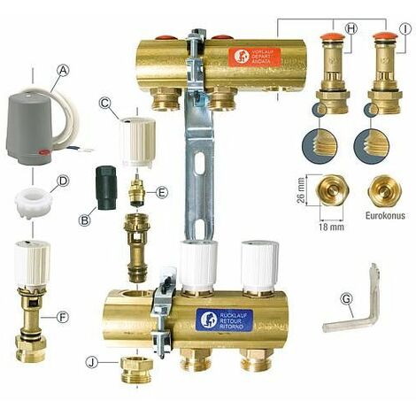 Element int. de soupape P12A pour soupape thermostatique Giacomini