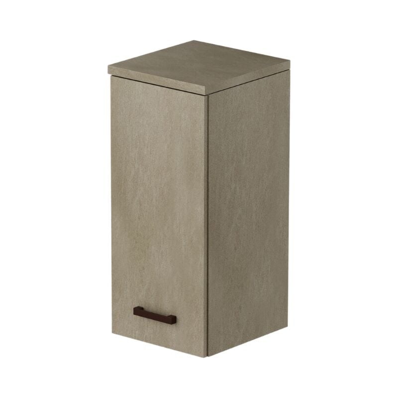 Webmarketpoint - lément mural buanderie 1 porte avec étagère couleur argile H77x36x38cm