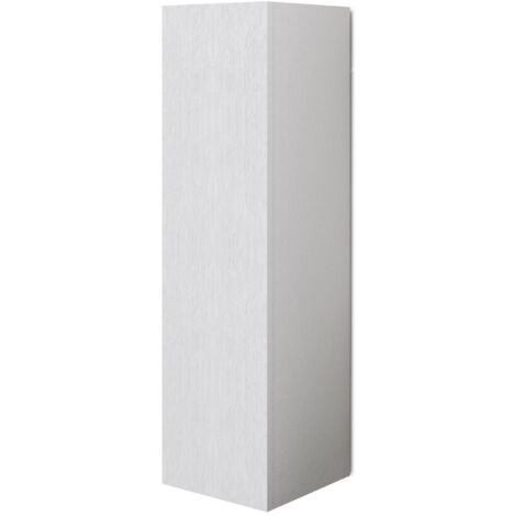 Élément mural polyvalent avec porte blanche H120x30x30cm