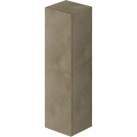 Élément mural polyvalent avec porte couleur argile H120x30x30cm