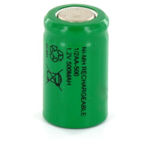 Elément Ni-Mh 1.2V 500mAh 1/2AA - HBG (50AAH)