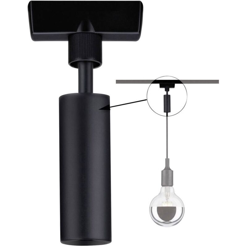 96914 Elément pour système modulaire Adaptateur pendulaire noir (mat) - Paulmann