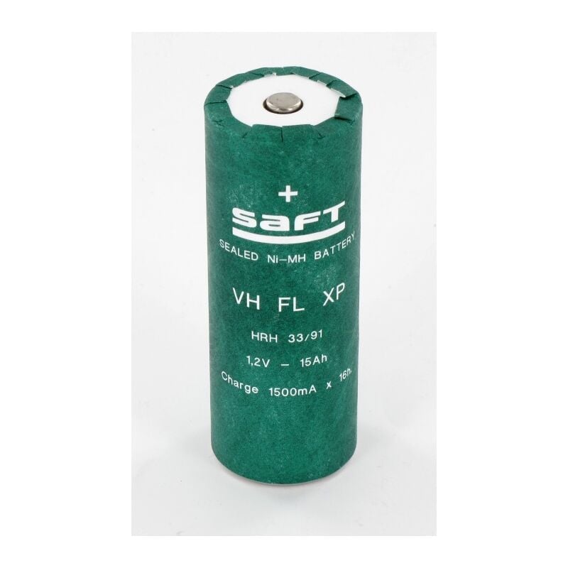 Exalium Premium - Elément Saft NiMh vh fl xp 1.2V 15Ah hrh 33/91 791653 + cosses à souder même sens