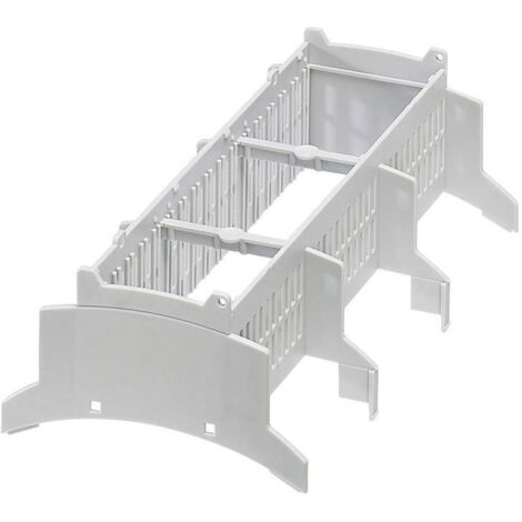 Elément supérieur de boîtier pour rail Phoenix Contact BC 161,6 OT U22 KMGY 2278526 Polycarbonate gris clair 89.7 x 161