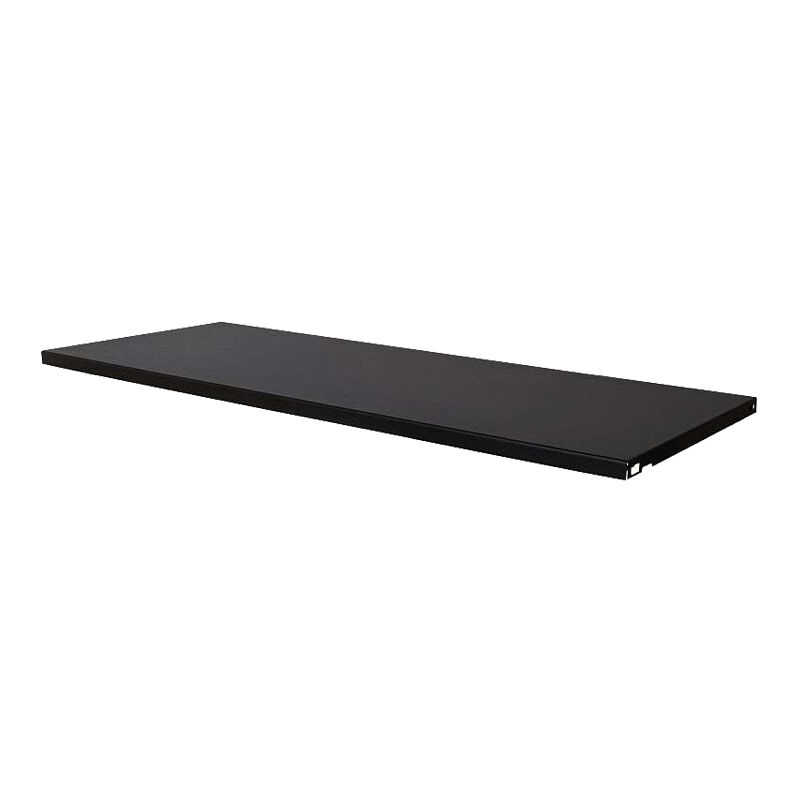 Tablette métallique - Décor : Noir mat - Profondeur : 200 mm - Profondeur tablette maxi : 200 mm - RAL : 9005 - ELEMENT SYSTEM - Décor : Noir mat