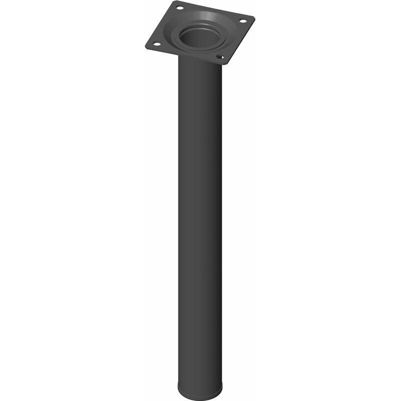 Möbelfüße Tischbeine rund Möbelbeine ø 30 mm Länge 300 mm Stahl schwarz