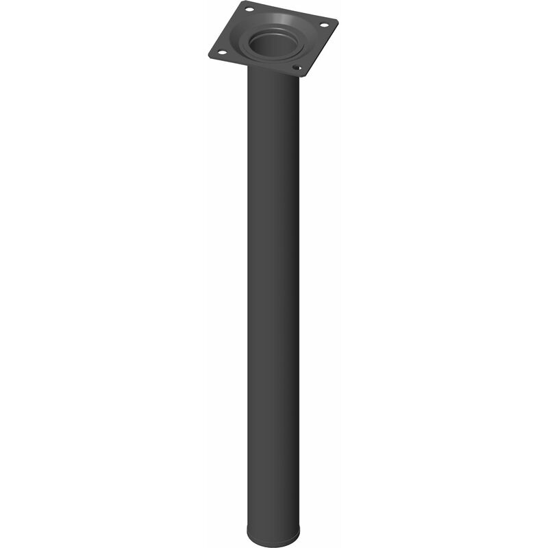 Möbelfüße Tischbeine rund Möbelbeine ø 30 mm Länge 400 mm Stahl schwarz