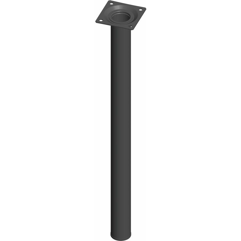 Möbelfüße Tischbeine rund Möbelbeine ø 30 mm Länge 500 mm Stahl schwarz