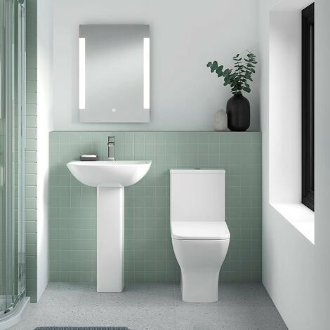 main image of "Element Toilet & Basin Bathroom Suite - 1 Tap Hole"