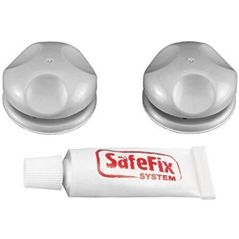 Elementi di Fissaggio Eureka Metaltex 2 Ganci di Supporto e Silicone