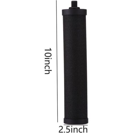 elementi filtranti a bacchetta di carbone BB9-2, filtrazione a gravità, rimozione antibatterica del cloro residuo, adattamento ai metalli pesanti, corpo del filtro in acciaio inox Berkey