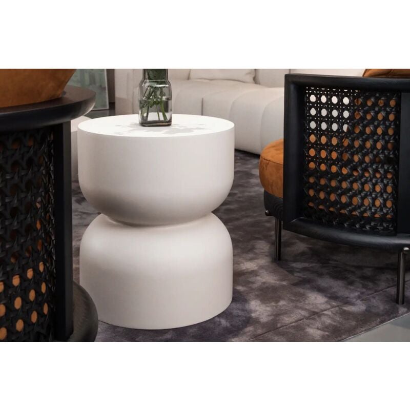 CHRONOS Table d’appoint en béton résistant durable 45 x 45 x 50.8 cm