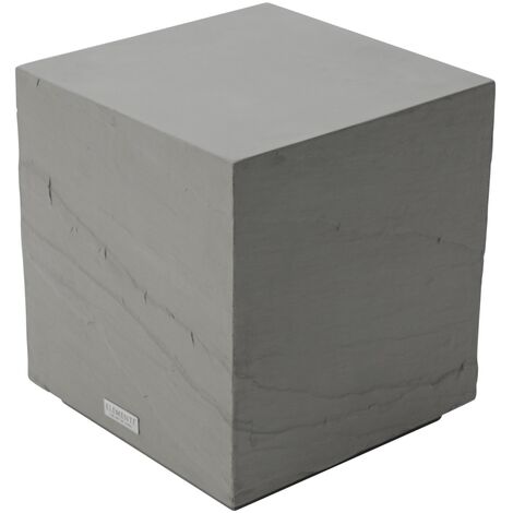 ELEMENTI table d'appoint COLORADO table en béton pour extérieur/intérieur gris carré petite table de jardin résistante aux intempéries aspect grès