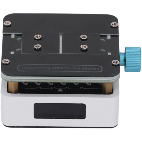 Elemento calefactor para el reensamblaje de placas de circuito impreso: equipo profesional con interfaz USB-C y control de temperatura.