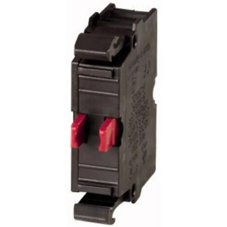 Elemento de contacto M22-CK01 1R montado en el panel frontal