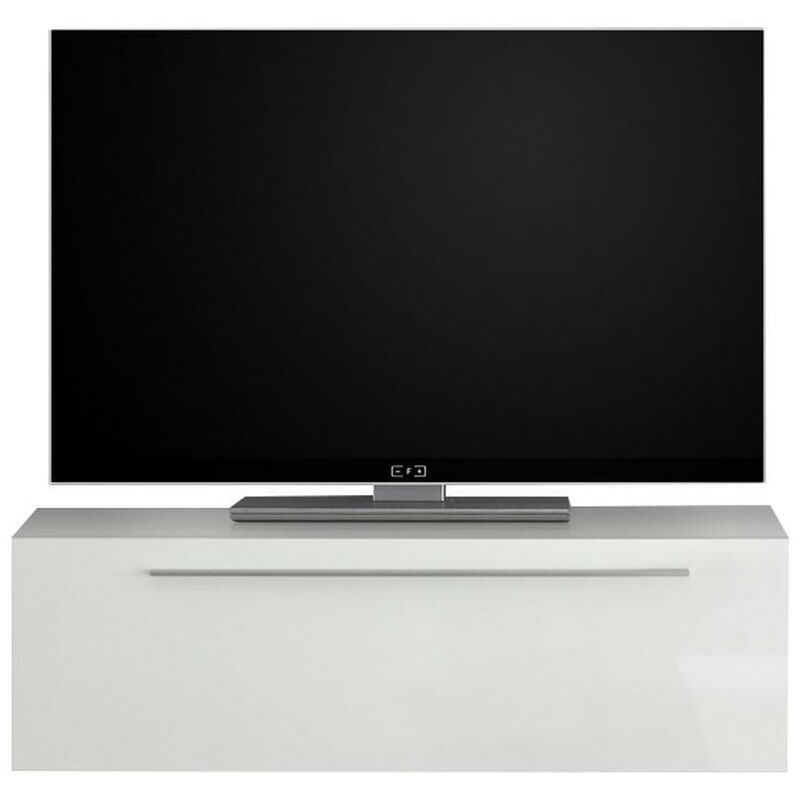 

Elemento de pared TV lacado blanco brillante L95 cm ETERNEL