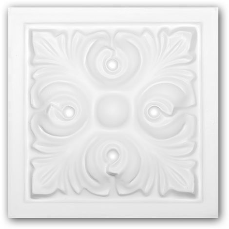 PROFHOME DECOR Elemento decorativo 154002 Profhome Marco para puerta diseño atemporal clásico blanco