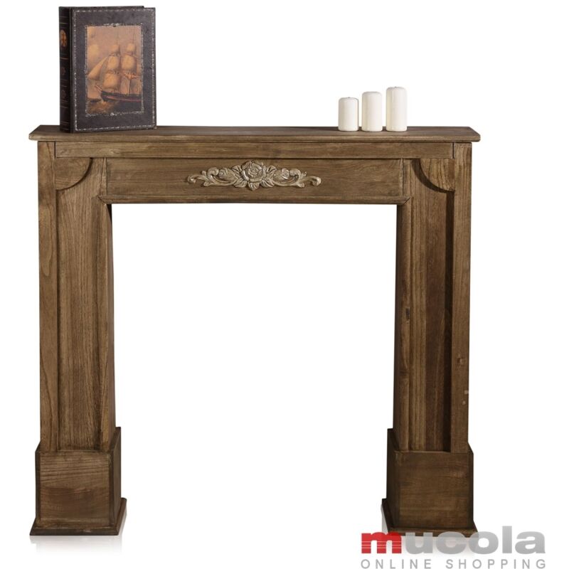 Elemento decorativo para chimenea Chimenea decorativa Madera Shabby