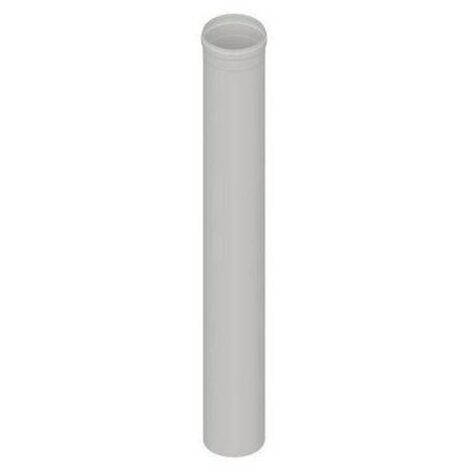 ELEMENTO DIRITTO IN ACCIAIO AISI 304L MT 0,50 PER CAPPE Misura: Diam. 130 Bianco