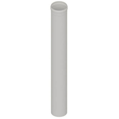 ELEMENTO DIRITTO IN ACCIAIO AISI 304L MT 1 PER CAPPE- Diam. 130 Bianco- DK- pezzi 1