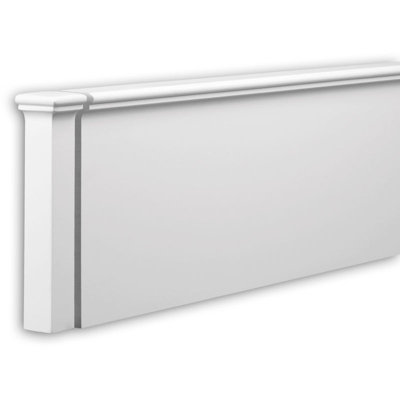 

Profhome Decor - Elemento frontal Profhome 403331 Moldura para exteriores Elemento decorativo Elemento de fachada diseño moderno blanco