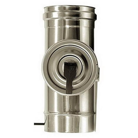 Elemento ispezione canna fumaria DN 200 tubo acciaio inox 316