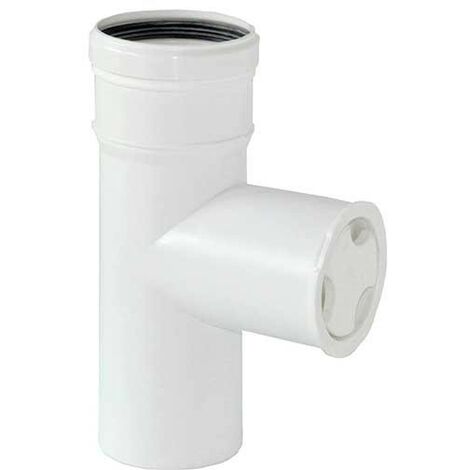 Elemento ispezione ( con tappo ad espansione) ø80  per scarico fumi PPS