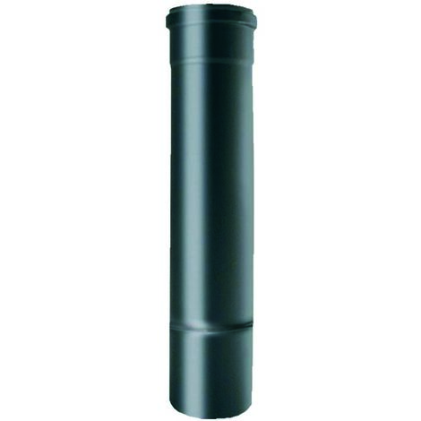 Elemento lineare mf - acciaio 0.8 l 1000 mm tubo smaltato h 1000 sp.0,8 mm nero.d100