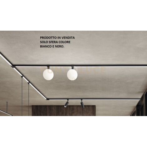 ELEMENTO SFERA BALL 9W 3000K 585LM NERO  D.15CM PER SISTEMA BINARIO