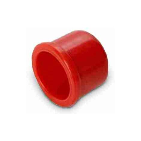 Elemento terminal ABS rojo para tubo de 25 mm