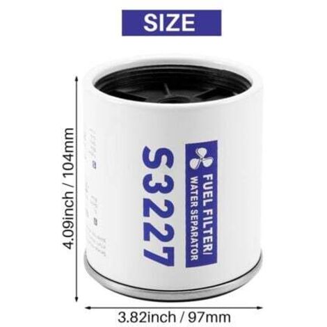 Elementos de filtro de combustible marino externo S3227