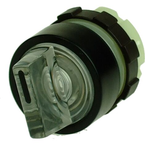 Éléments décomposés de boutons tournants 2 et 3 positions - type accessoire bouton tournant - Mécanisme de Bouton rotatif lumineux 2 positions: 0 I maintenu 60° étanche IP65