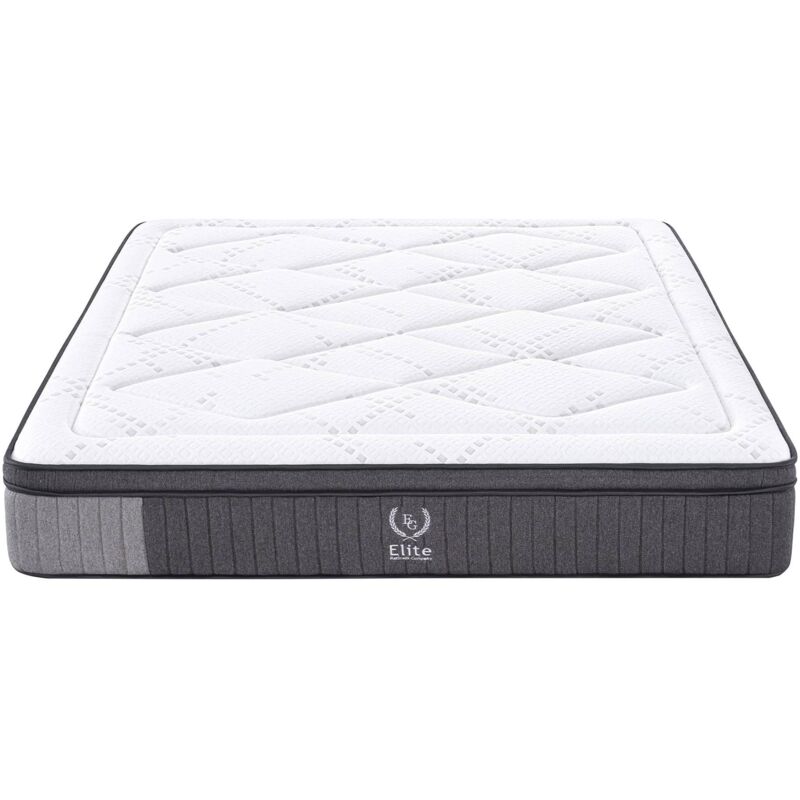 Mobilier Deco - elena - Matelas hybride aux ressorts ensachés 140 x 190 cm d'épaisseur 30cm