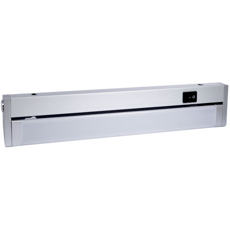 Tibelec - Réglette led orientable, Argent, 6W, 490 lumens, 3000K, interrupteur on/off, garantie 5 ans