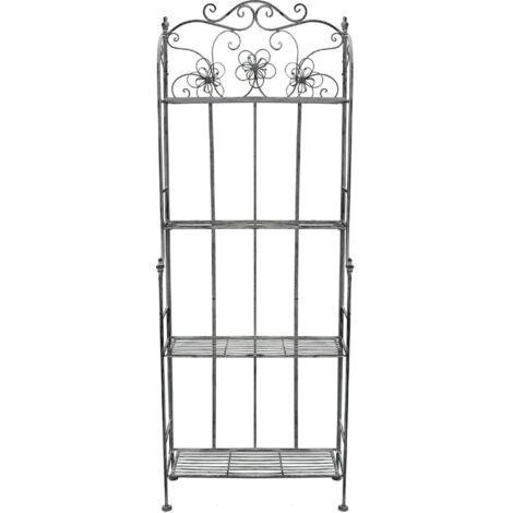 ELEONORE - scaffale 4 piani stile provenzale in ferro verniciato