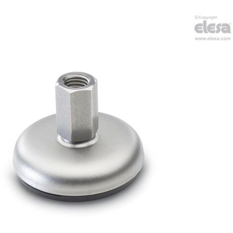 ELESA LMR Levelling feet Steel or stainless steel base and stem Threaded hole LM