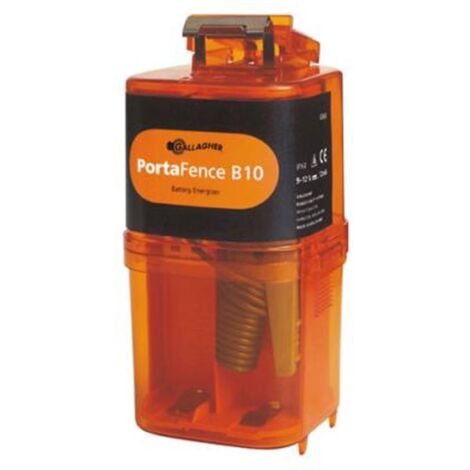 Elettrificatore Gallagher B10 a batteria 12V per recinzioni fino 10km per cavalli, bestiame, pecore, capre e maiali