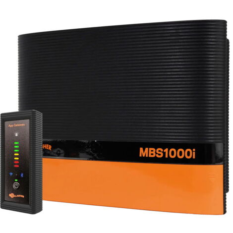 Elettrificatore Gallagher MBS1000i a corrente 230V e a batteria 12V per recinti per cavalli, bestiame, pecore fino 45 km