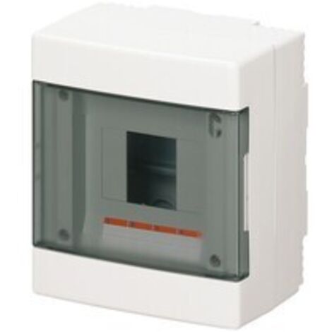 Elettrocanali centralino a parete ip40 portella trasparente 4moduli ec60004b
