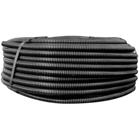 ELETTROCANALI Tubo corrugato in pvc 3321 nero, diametro 20 mm - 50  metri