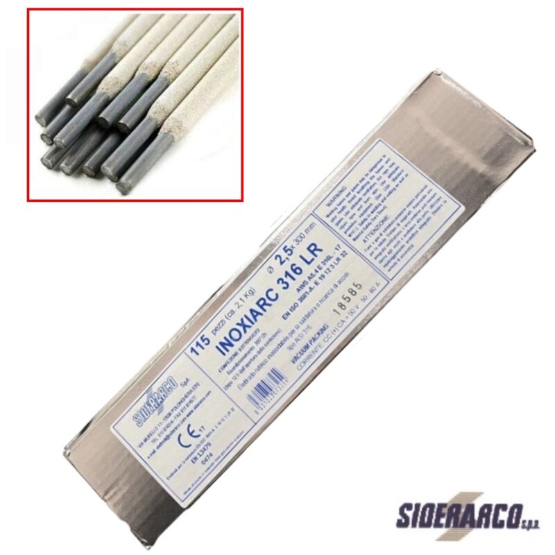 Image of Siderarco - Elettrodi per acciaio inox ø mm.2,5x300 - ø mm.2,5x300 p308l