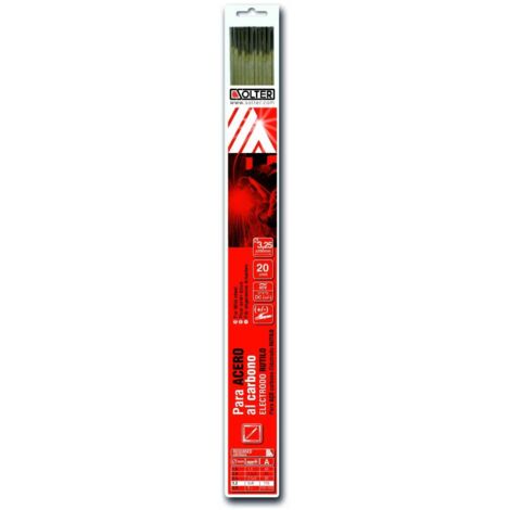 Elettrodo rutile SOLTER per acciaio al carbonio 3,2 mm (blister 20 unità)