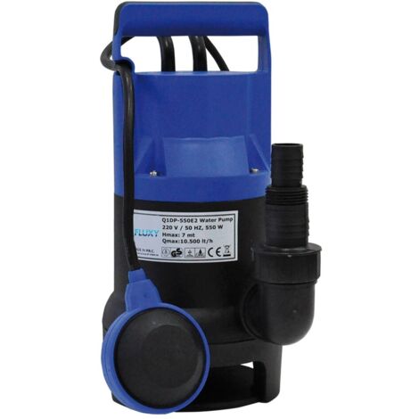 Elettropompa Sommergibile In Pvc 750 Watt - 13000 Litri/H - Hp 1,0