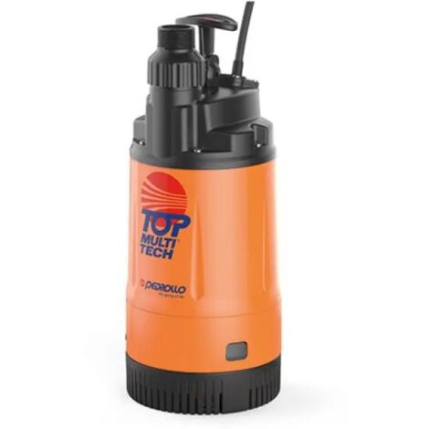 Elettropompa sommergibile multigirante automatica in tecnopolimero per acque chiare monofase modello top multitech 2 hp 0,75  kw 0,55  230v PEDROLLO