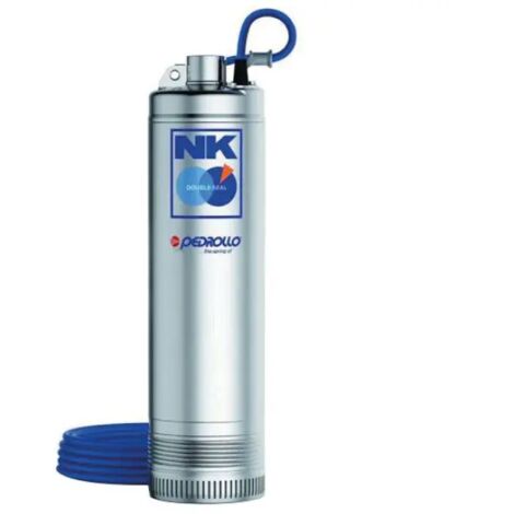 Elettropompa sommersa multigirante in acciaio ø135 mm monofase per acque chiare modello nkm hp 1,5 kw 1,1 230v PEDROLLO