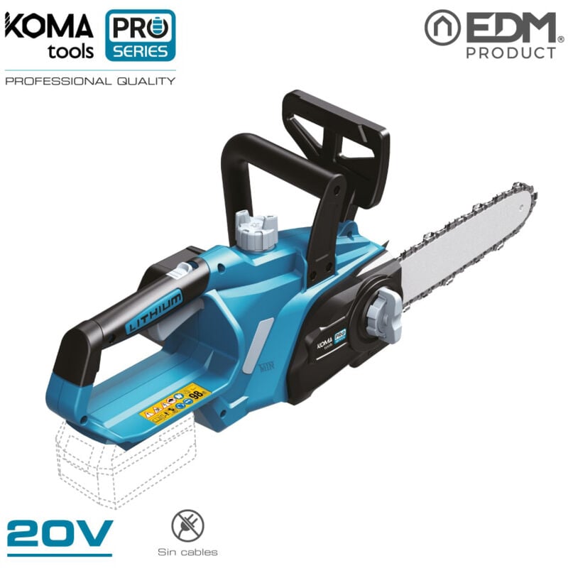Image of Koma Tools - E3/08761 Motosega 20V (senza batteria e caricabatterie) 63X23,2 cm Batteria serie Pro