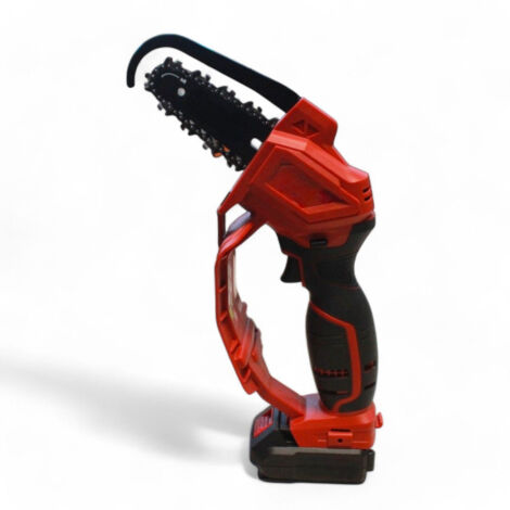 Elettrosega a batteria 18v per potatura con barra da 15 cm catena regolabile include batteria e caricabatteria litio