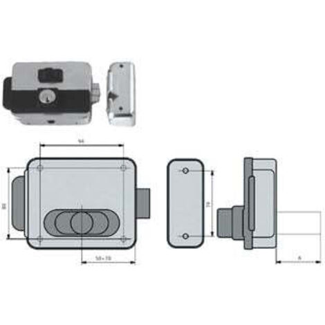 Elettroserr. Cancelli  Reversib. Foro Variabile C/Pulsan.Multipla 5015 - mm.50-70 (NF5015/1Z)