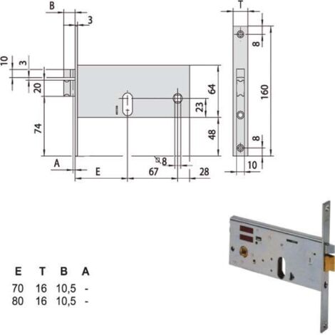 ELETTROSERRATURA INF.FASCE ALL     14510-90-0 CISA