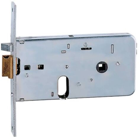 Elettroserratura per Porte da infilare Scrocco reversibile Cilindro Ovale - Entrata 70 mm - 5517020